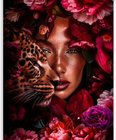 Pink Explosion Glass Wall Art 80x120 cm