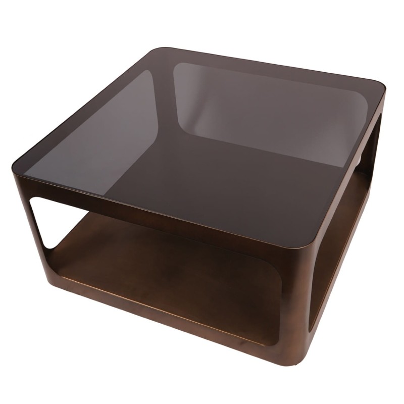 Dark gold centre table for a contemporary living room