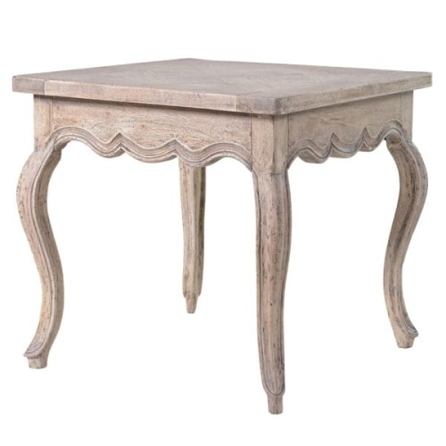 Imperium Light Acacia Wood Side Table, 56 cm