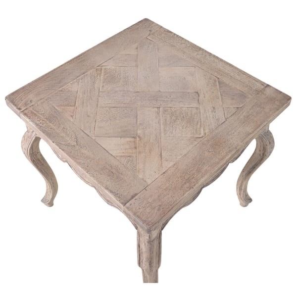 Imperium Light Acacia Wood Side Table, 56 cm
