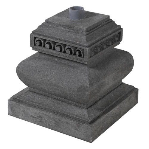 Dark Grey Concrete Parasol Base 30 x 28 cm