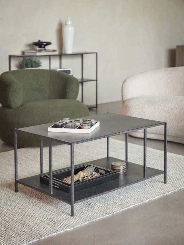 Rectangular Bromley coffee table measuring 90 by 60 cm