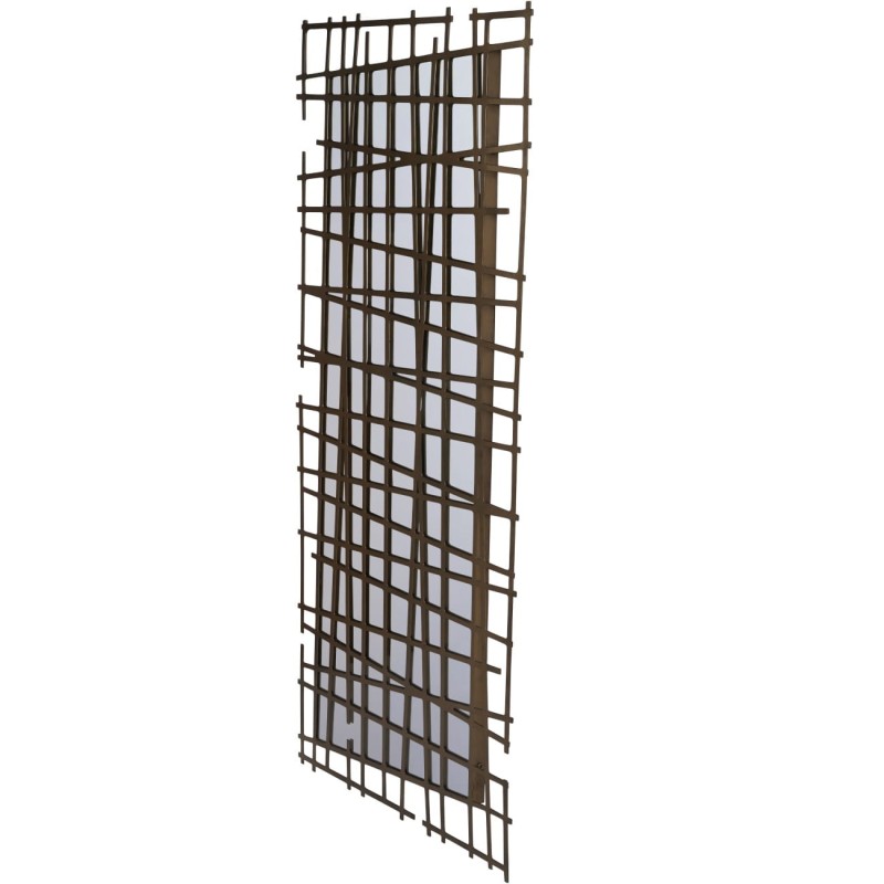 Large gold wall mirror for a living room