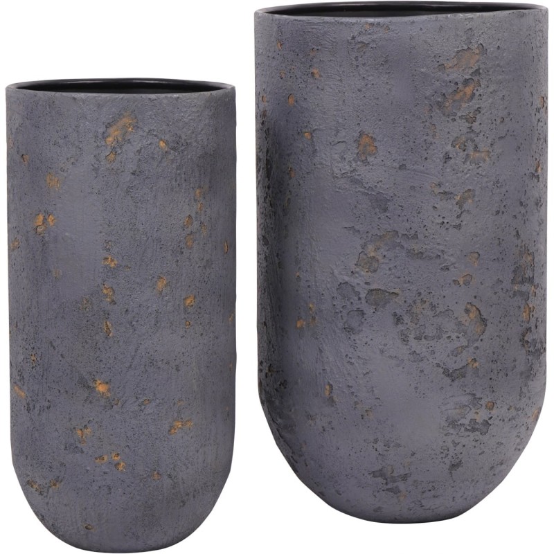 Volcano II Planters 50 cm – Set of Two Iron Planters