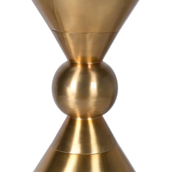 Golden Side Table Unique 55 cm Aluminium Gold