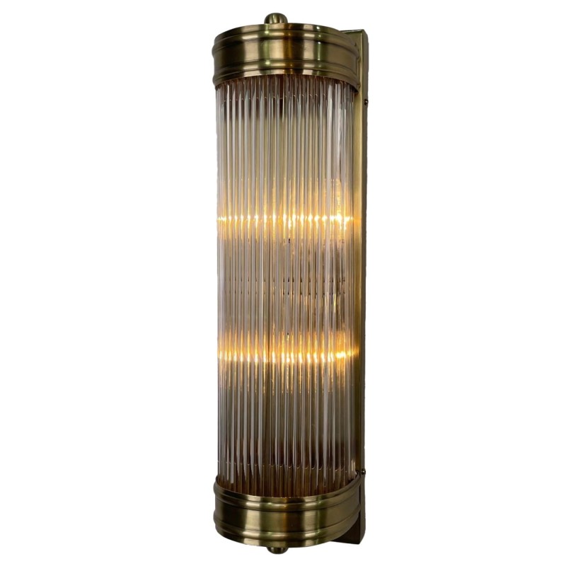 Altea Wall Lamp 51 cm – Glass Shade Sconce with Gold Details
