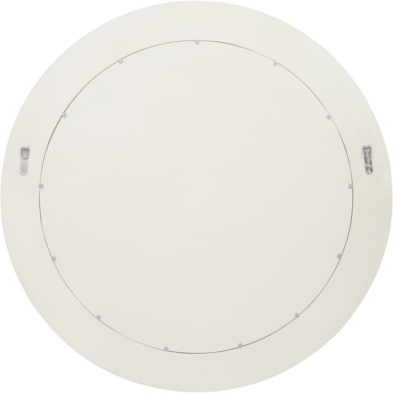 Large wall mirror with a pale irregular mosaic frame