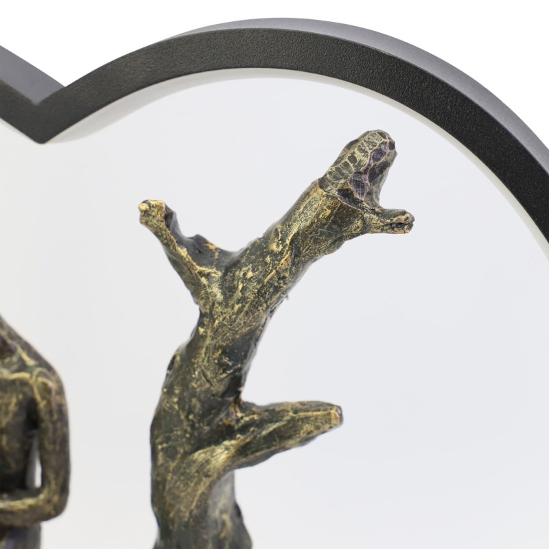 Couple LED sculpture for a living room or bedroom