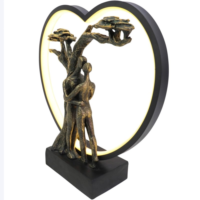 Love LED Sculpture – 32 cm USB Lighted Kissing Couple