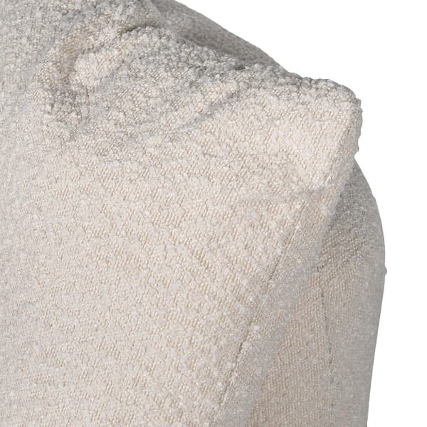 Ivory Boucle Loveseat 125 cm - Ivory Large Occasional Chair