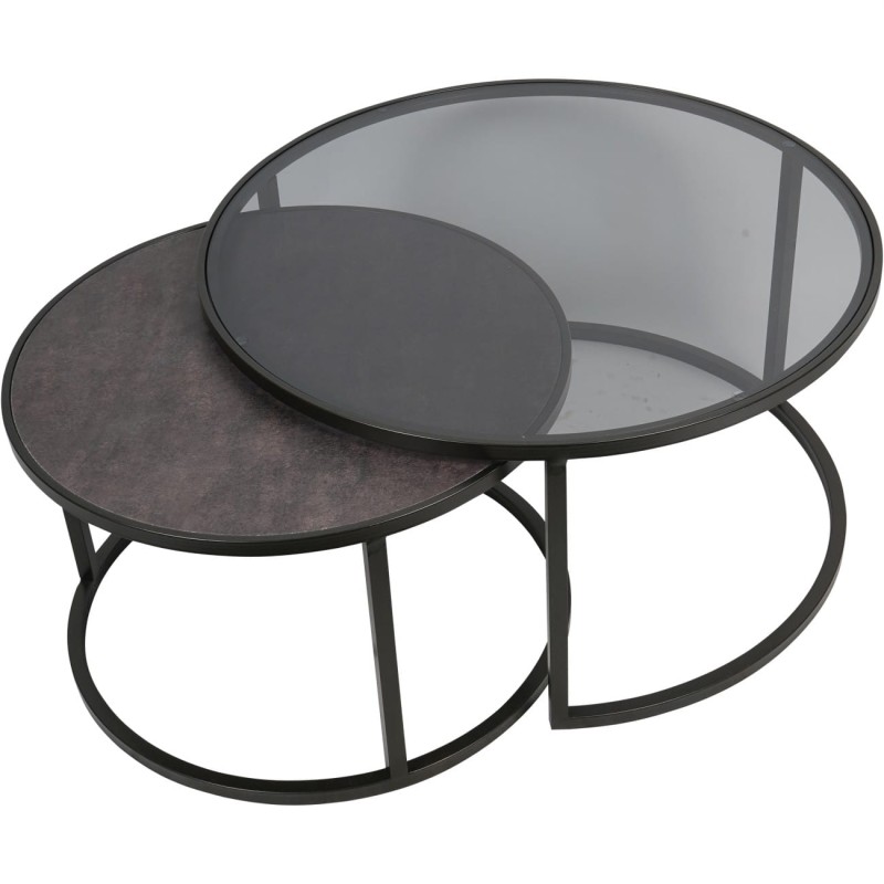 Modern black coffee tables for a living room