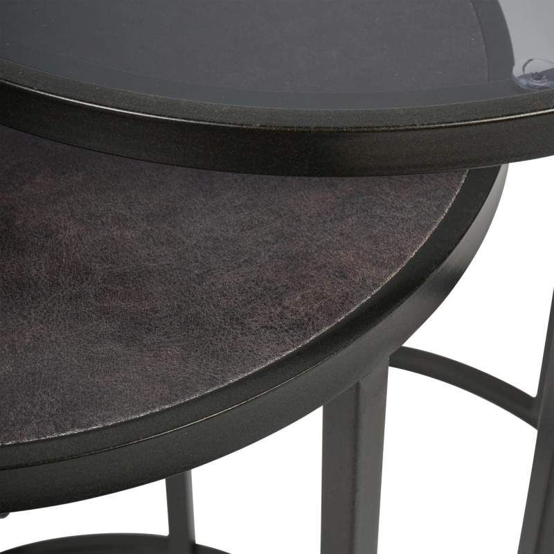 Large and small Lyrics round side tables