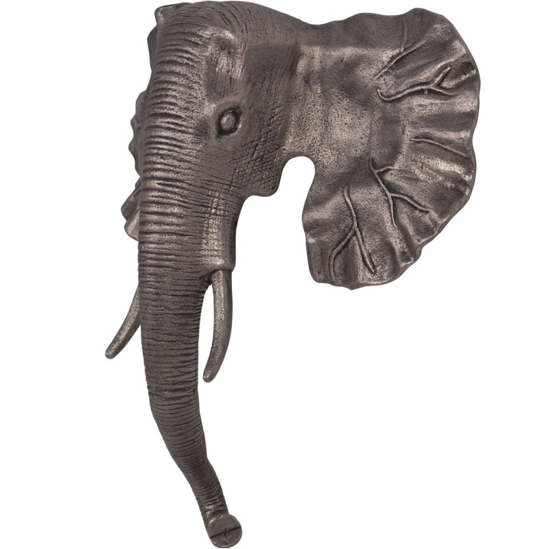 Three-dimensional elephant wall decoration for a living room