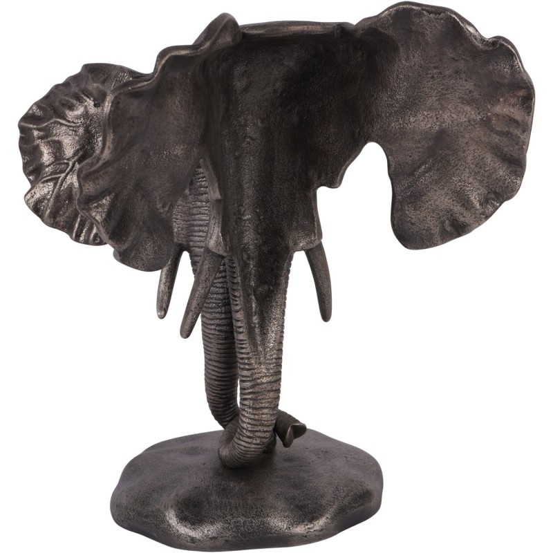 Elephants Love 31 cm Aluminium Sculpture in Antique Gold Finish