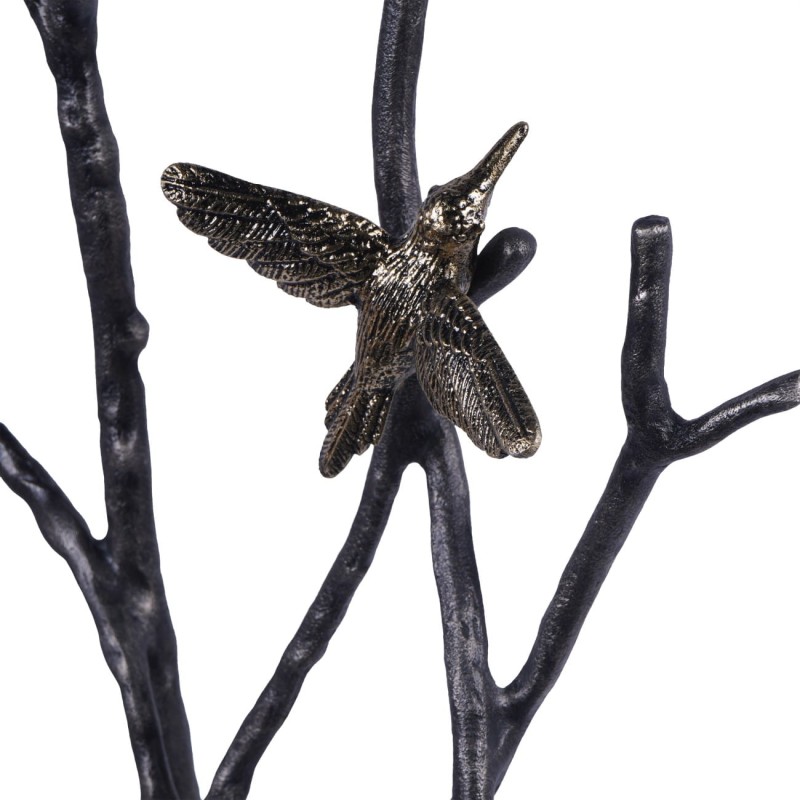 Large Birds Sculpture – 135 cm Black Standing Metal Sculpture