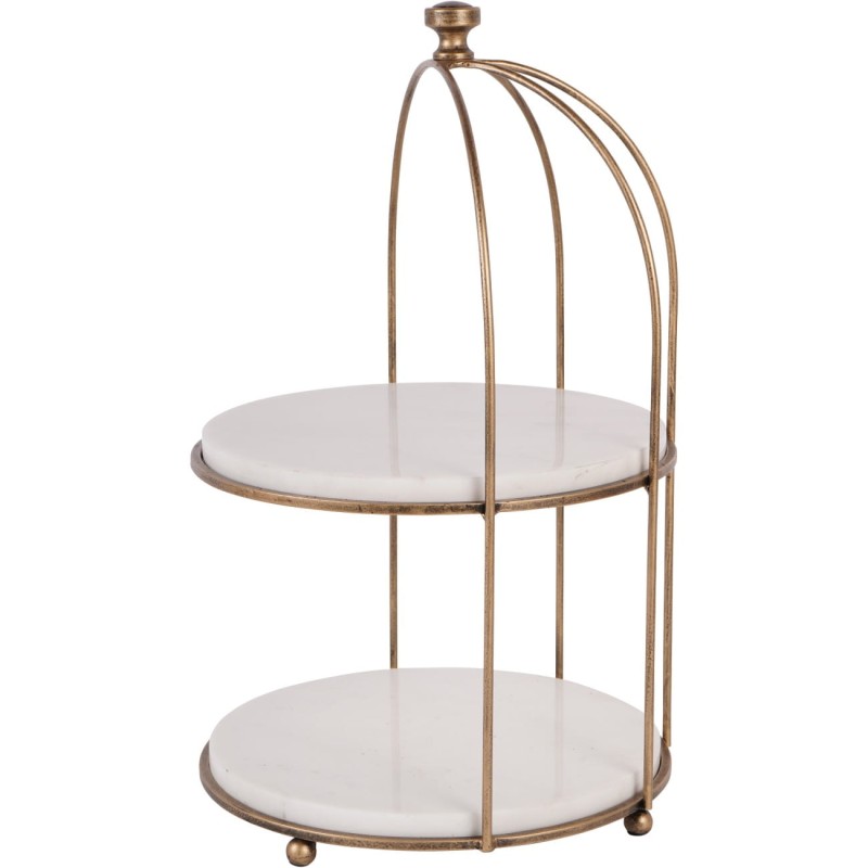 Two-tier serving stand for cakes and pastries