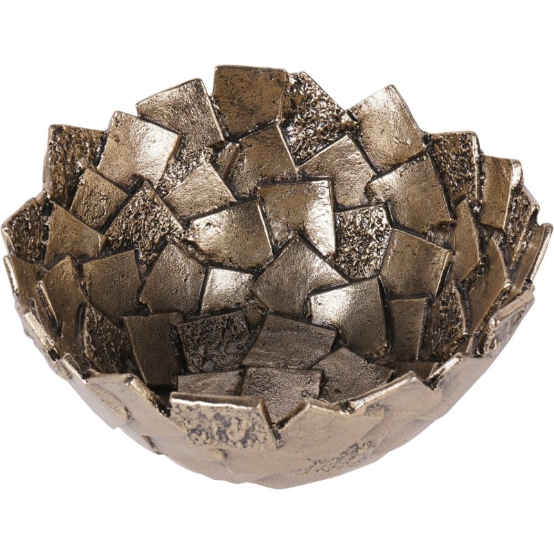 Antique gold decorative bowl for a coffee table