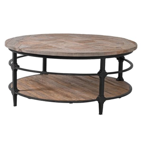 Finchley Double Coffee Table in Reclaimed Oak, 100 cm