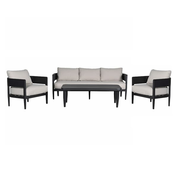 Komplet mebli ogrodowych River Garden sofa fotele i stolik kawowy