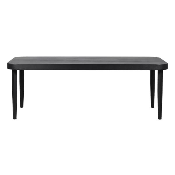 River Garden Black Aluminium Outdoor Dining Table 215x99 cm