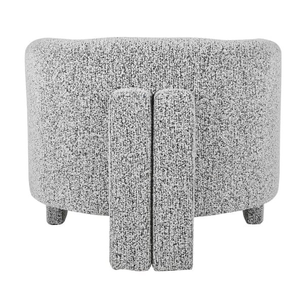 Thunder Armchair – Grey Polyester Upholstered Armchair, 72 cm