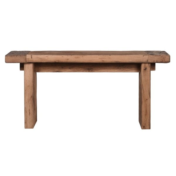 Boho 160 cm Console Table in Reclaimed Solid Oak – Colonial Style