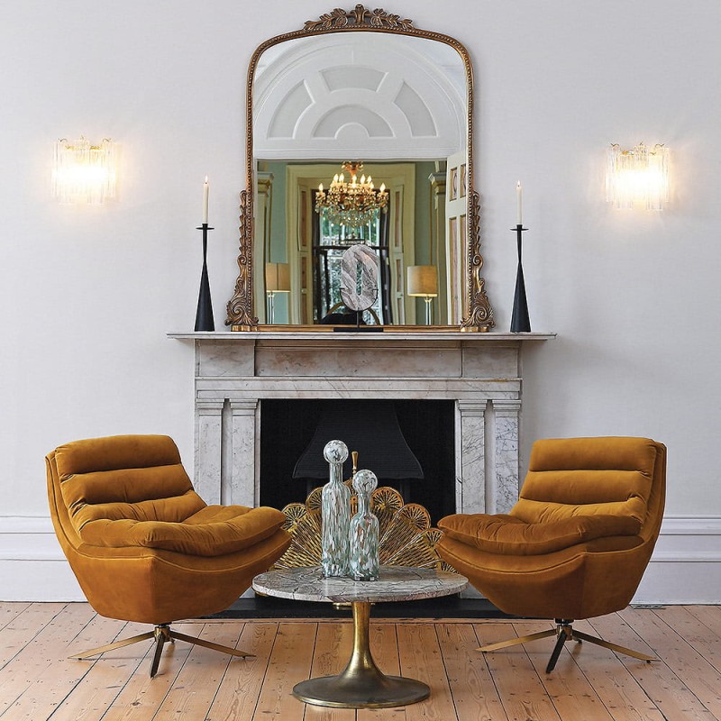 Camden Mustard Occasional Swivel chair for living room