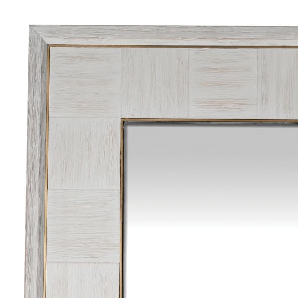 Large rectangular wall mirror with solid oak wood frame – Primrose design, 200x80 cm