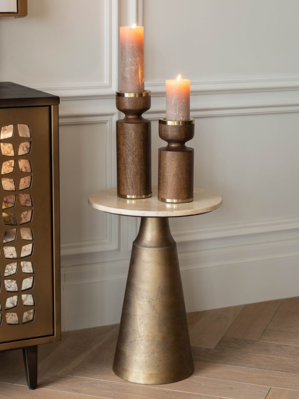 Modern classic candle holder for a dining table
