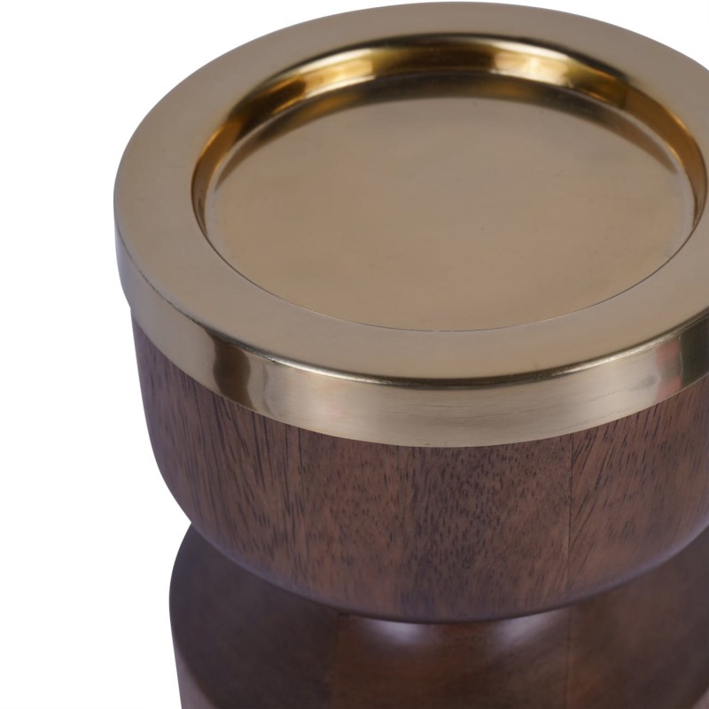 Amalfi candle holder made from natural mango wood