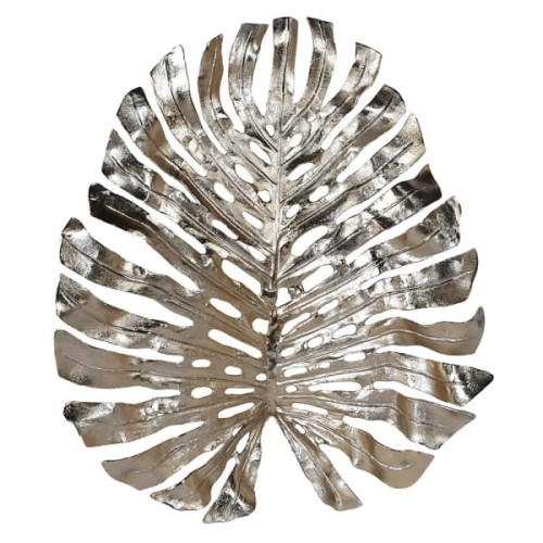 Monstera Gold Metal Wall Art – 82 × 67 cm