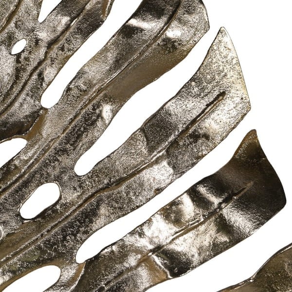 Aluminium Monstera wall sculpture
