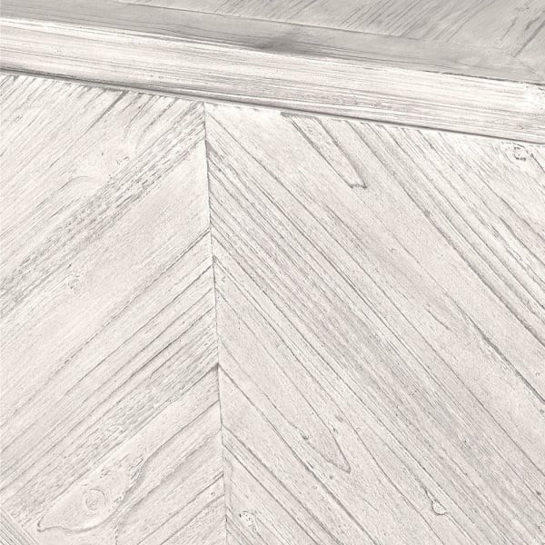Light wood chest of drawers with herringbone-effect fronts