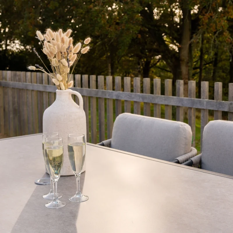 Esher Outdoor Dining Set – Six Chairs and Rectangular Table