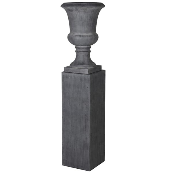 Black Flower Pedestal Stand – 90 cm – Fibreglass