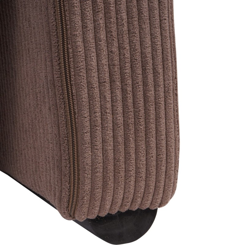 Elipse Brown Corduroy Armchair – 86 cm Modern Living Room Occasional Chair