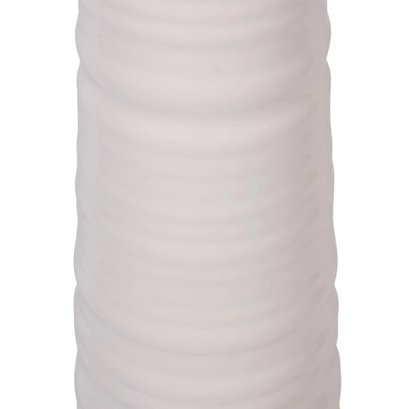 Bremner White lamp with a slender ceramic base