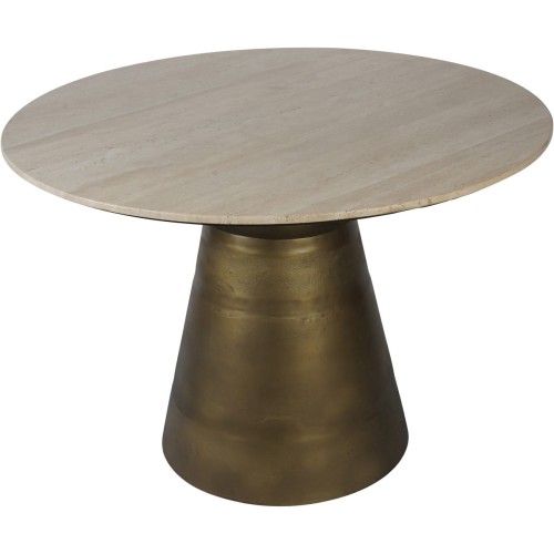Camden Marble Dining Table 120 cm – Round Dining Table with Marble Top