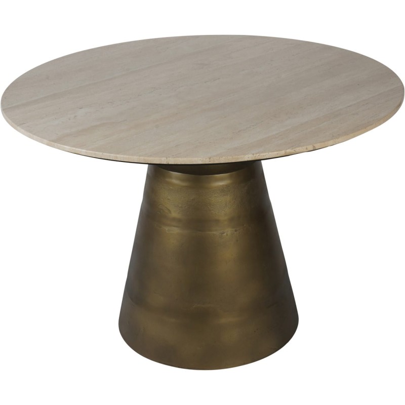 Camden Marble Dining Table 120 cm – Round Dining Table with Marble Top