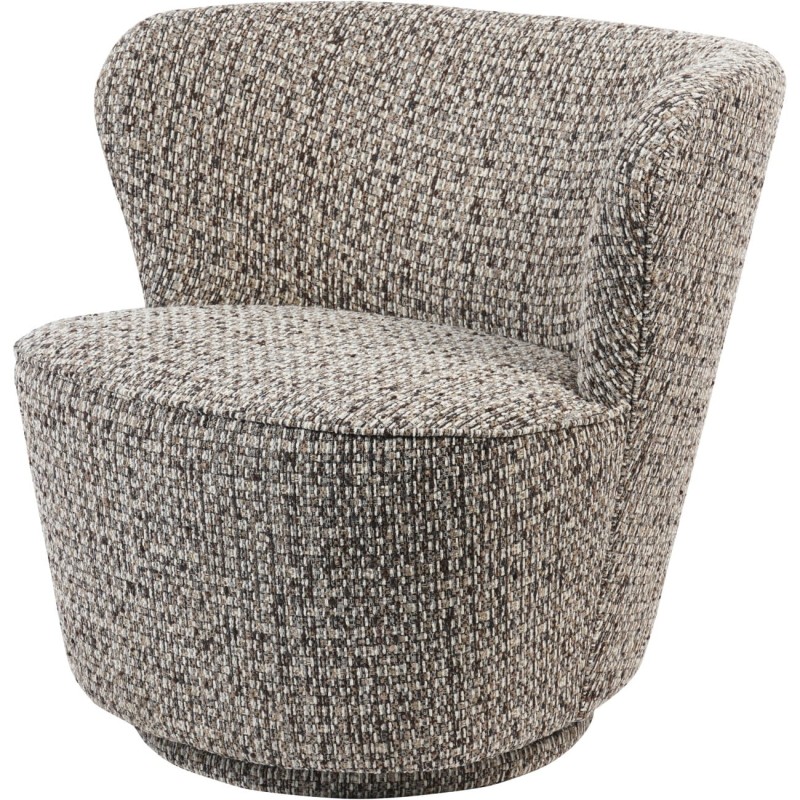 Greenwich Mocha Swivel Armchair – Brown Velvet Armchair