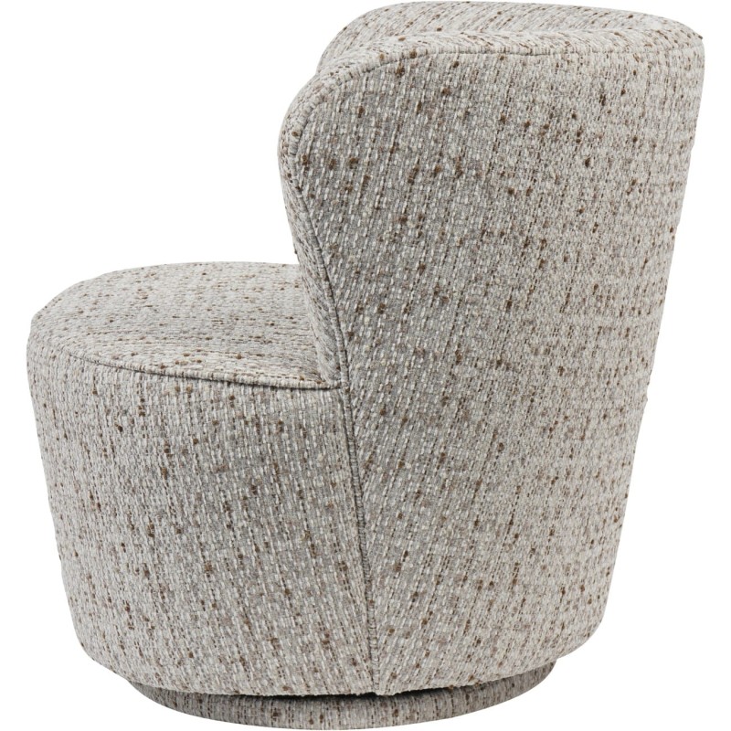 Greenwich Natural Swivel Armchair – Cream Velvet Upholstered Chair