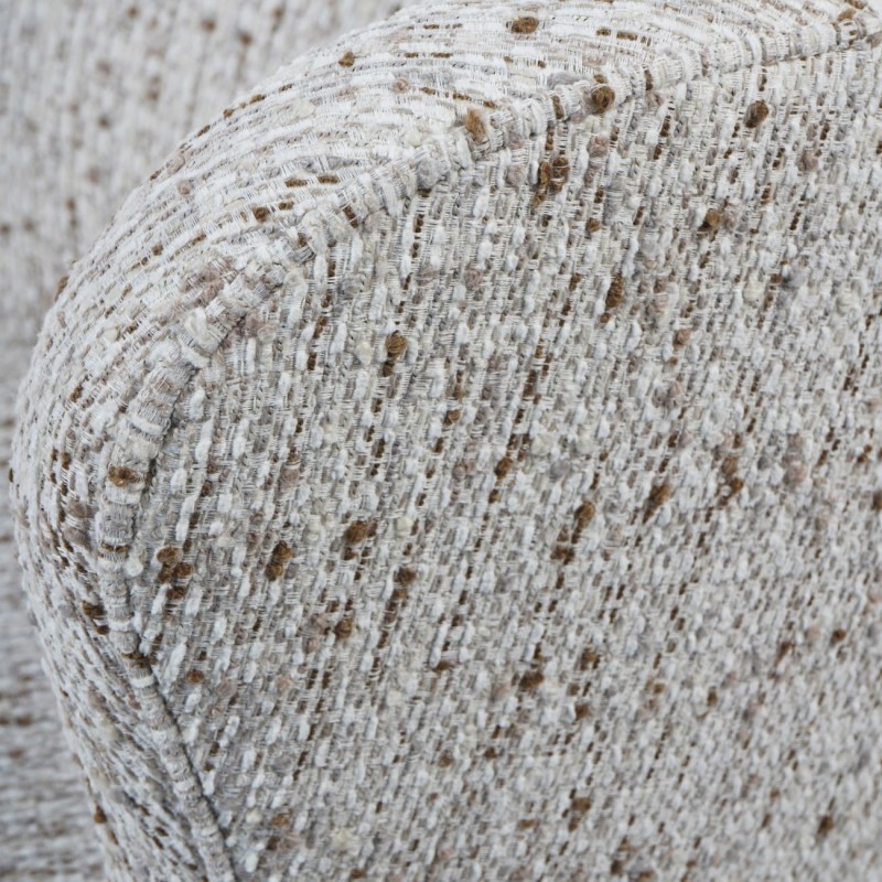 Greenwich Natural Swivel Armchair – Cream Velvet Upholstered Chair