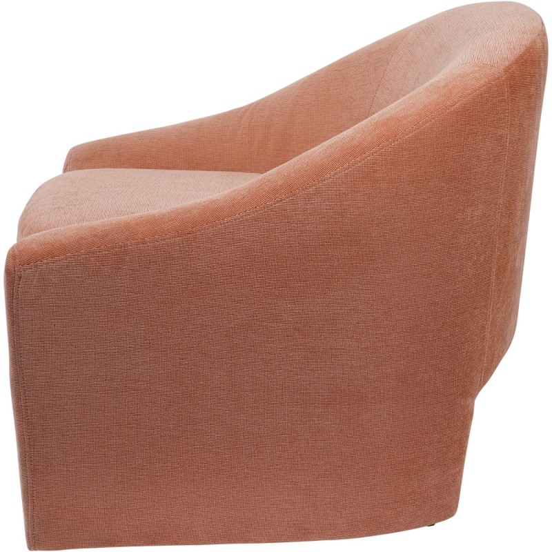 Lovely Armchair – Pink Chenille Upholstered Armchair