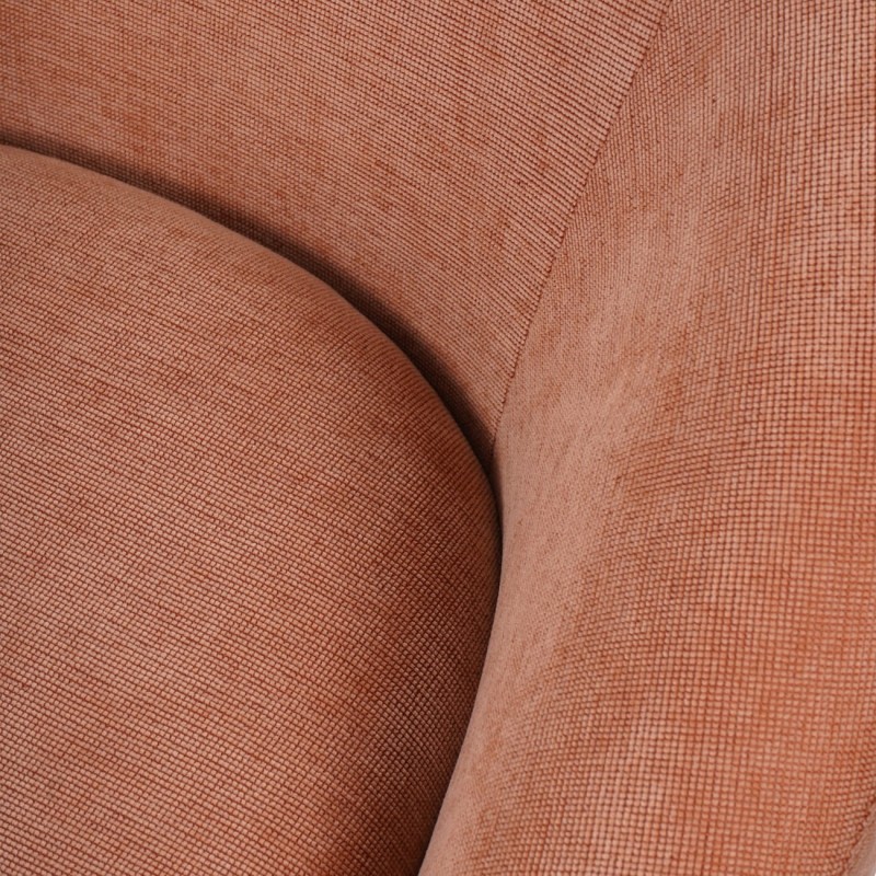 Lovely Armchair – Pink Chenille Upholstered Armchair