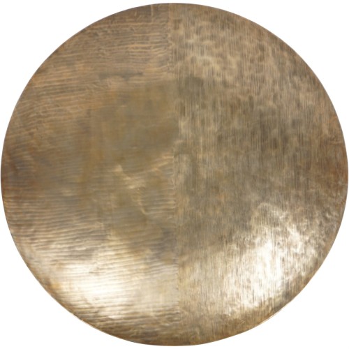 Golden Wall Disc – 100cm Circular Iron Wall Decoration