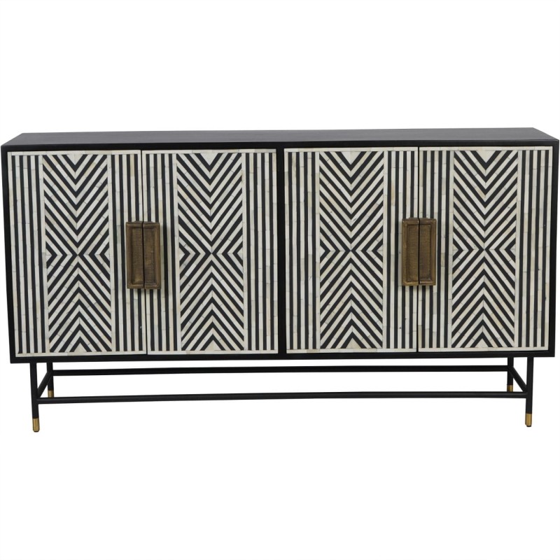 Two-door sideboard with gold-toned details