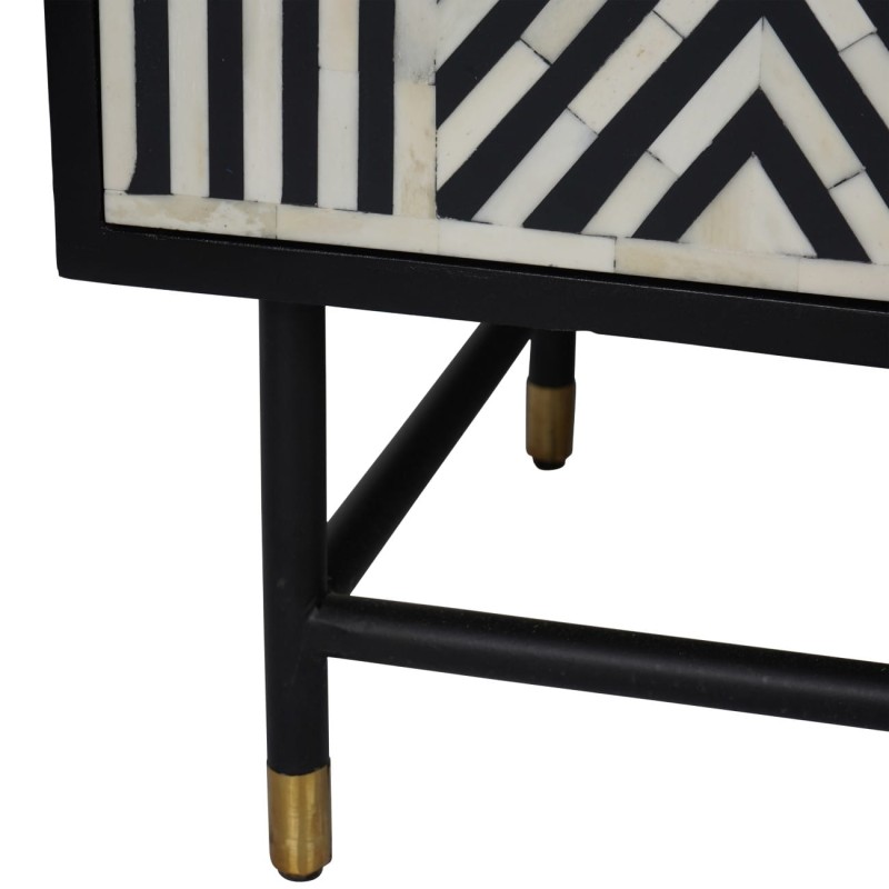 Geometric doors of the Belize II sideboard