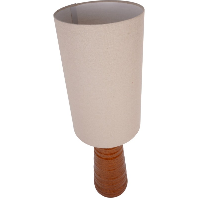 Bremner table lamp with a ridged ceramic base