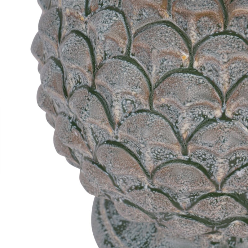 Close-up of the textured ceramic Arnos lamp base