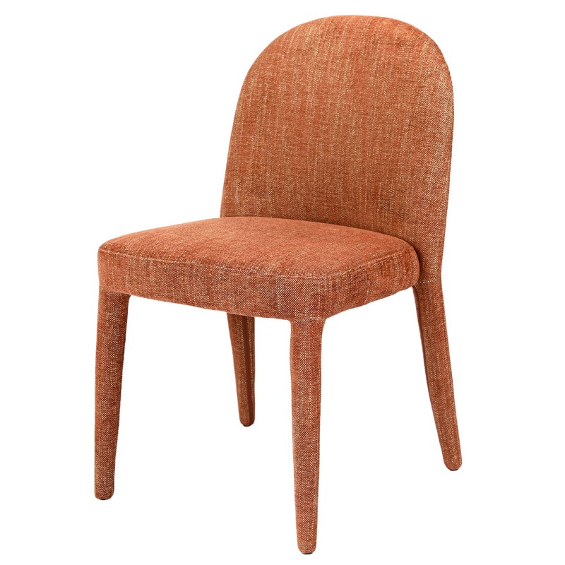 Set of Two Brown Duo Upholstered Dining Chairs